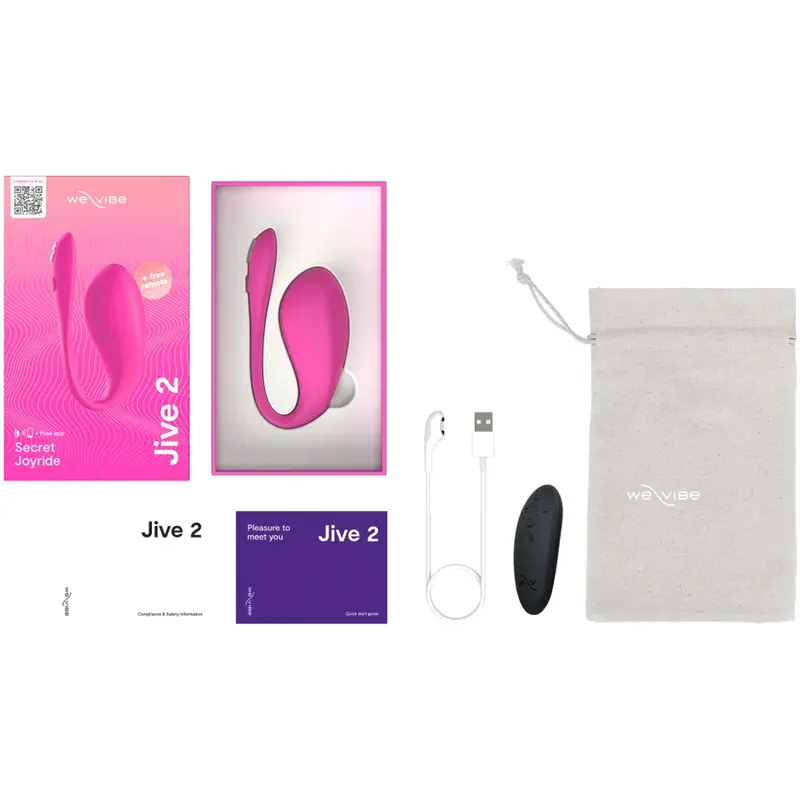 We Vibe Jive 2 Wearable Egg Vibrator Electric Pink Photo 5