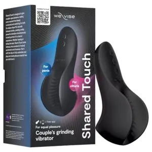 We Vibe Shared Touch Double-Sided Couples Vibrator Black with 10 Vibration Modes and App Control