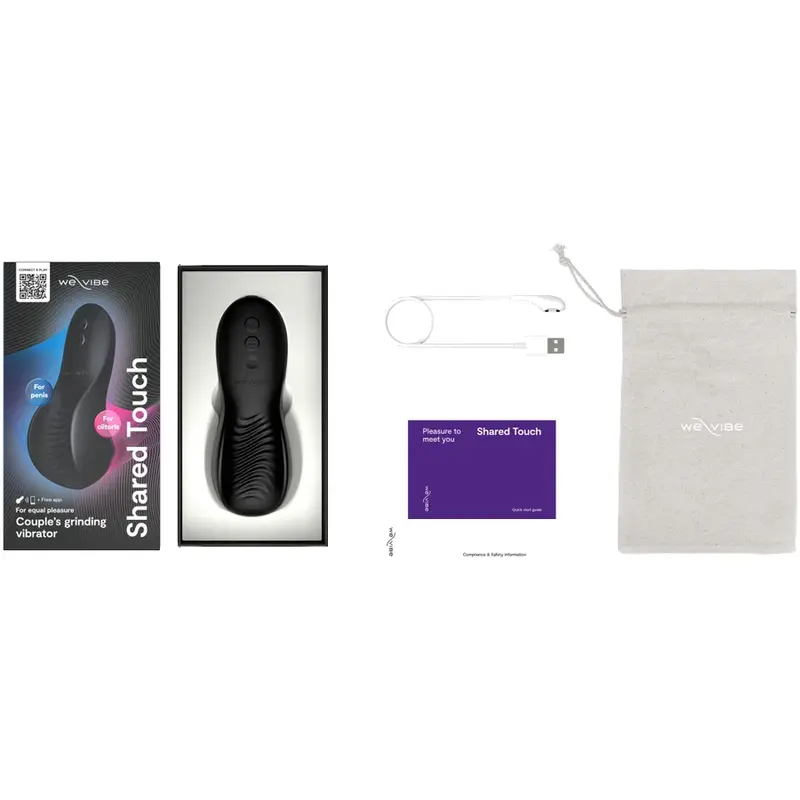 We Vibe Shared Touch Couples Vibrator Black Photo 4