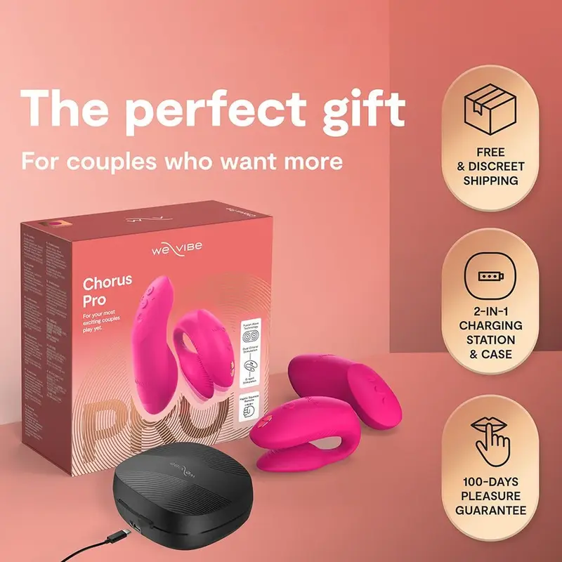 We Vibe Chorus Pro Couples Vibrator Electric Pink Photo 9