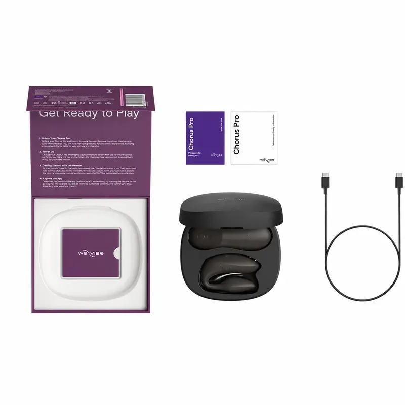 We Vibe Chorus Pro Couples Vibrator Satin Black Photo 4
