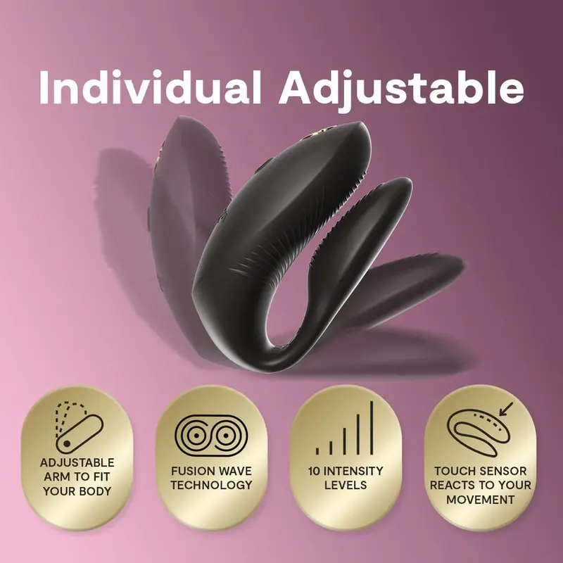 We Vibe Chorus Pro Couples Vibrator Satin Black Photo 6