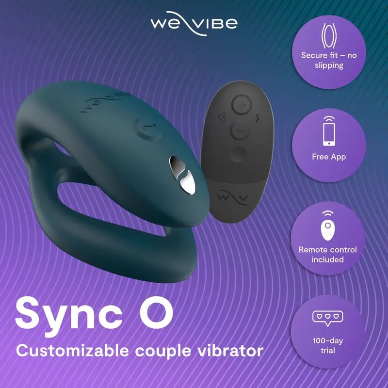 We Vibe Sync 2 Adjustable Couples Vibrator Velvet Green Photo 4
