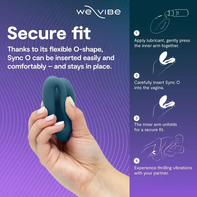 We Vibe Sync 2 Adjustable Couples Vibrator Velvet Green Photo 5