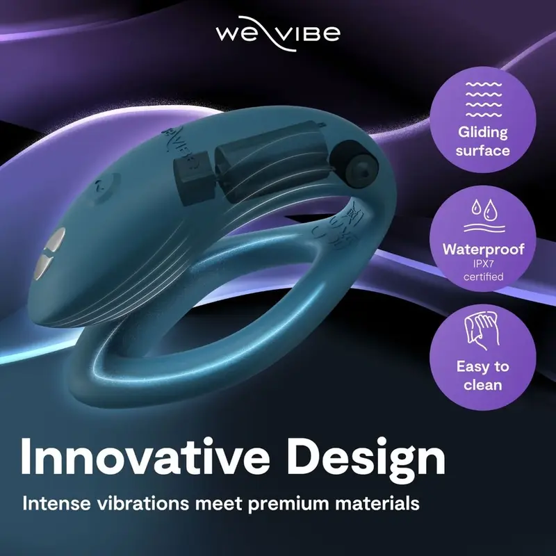 We Vibe Sync 2 Adjustable Couples Vibrator Velvet Green Photo 8