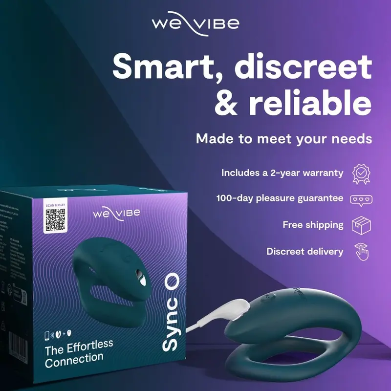 We Vibe Sync 2 Adjustable Couples Vibrator Velvet Green Photo 10