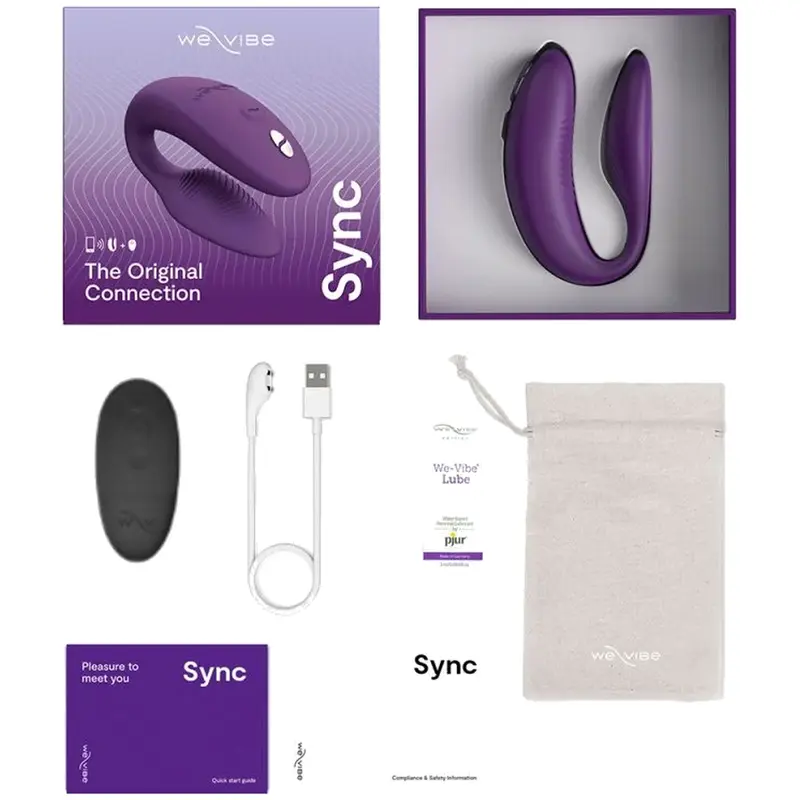 We Vibe Sync 2 Adjustable Couples Vibrator Purple Photo 8