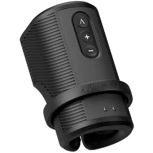 ARCWAVE Zing Vibrating Male Stroker with Dual Motor Black 10 Intensity Levels 10 Vibration Patterns IPX7 Waterproof CleanTech Silicone