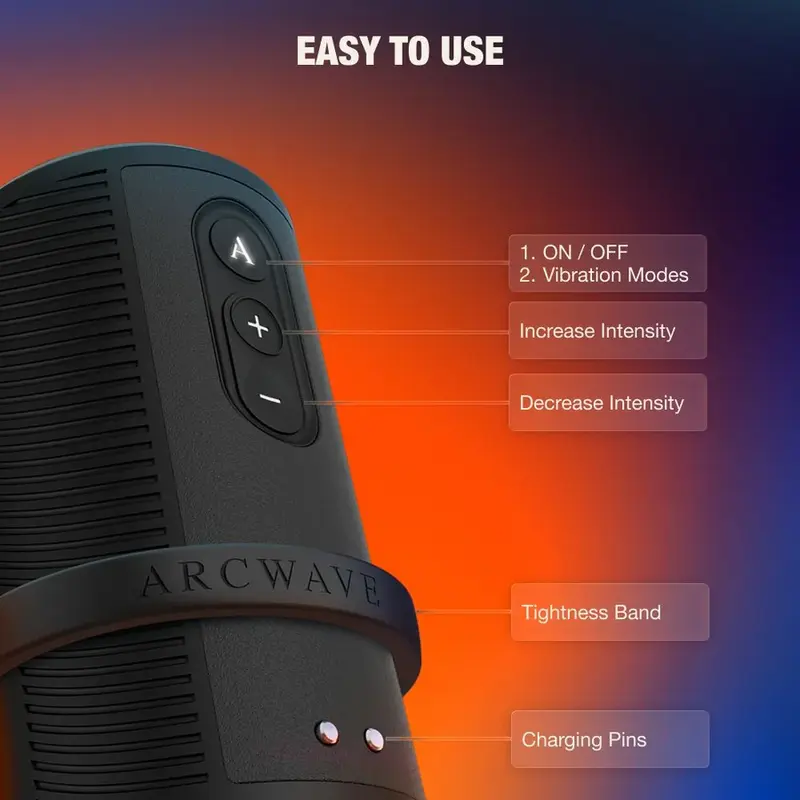 ARCWAVE Zing Vibrating Male Stroker Black Photo 6