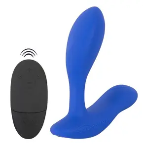 We-Vibe Vector+ Dual-Stimulation Prostate Massager Royal Blue with App Control and Adjustable Internal Arm