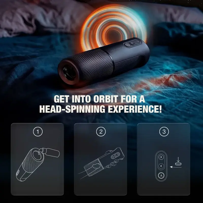 ARCWAVE Orbit Rotating Male Masturbator Black Photo 8