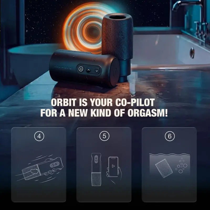 ARCWAVE Orbit Rotating Male Masturbator Black Photo 9