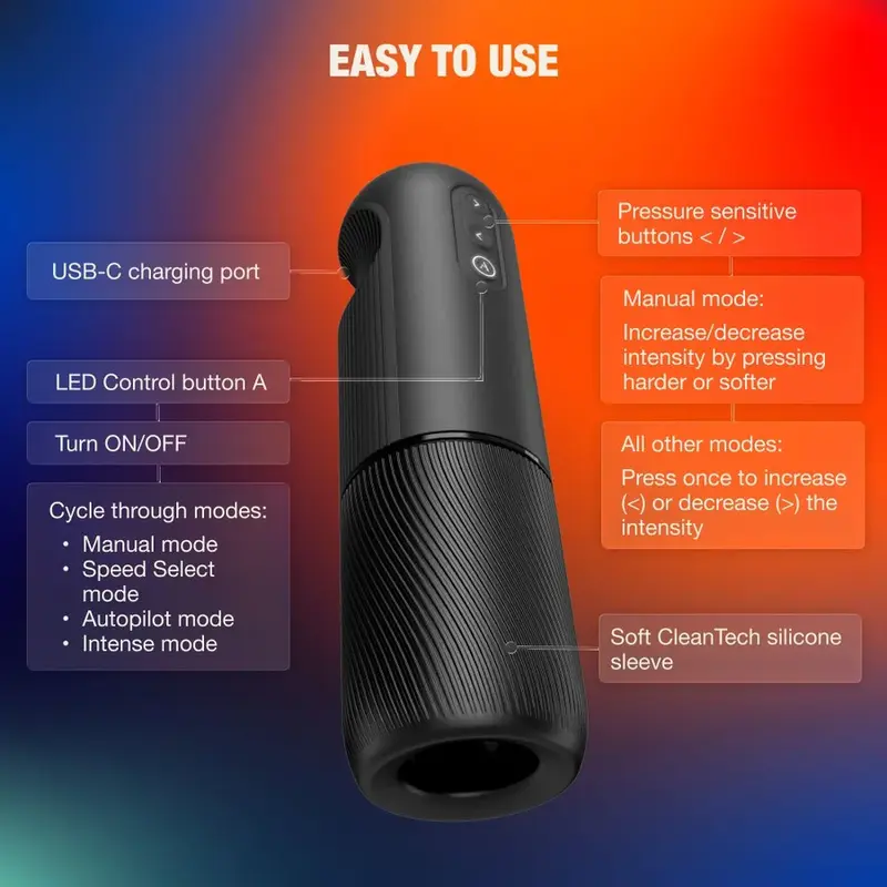 ARCWAVE Orbit Rotating Male Masturbator Black Photo 13