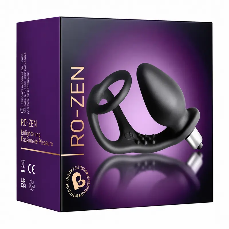 Rocks-Off RO-ZEN Prostate Vibrator Onyx Black Photo 8