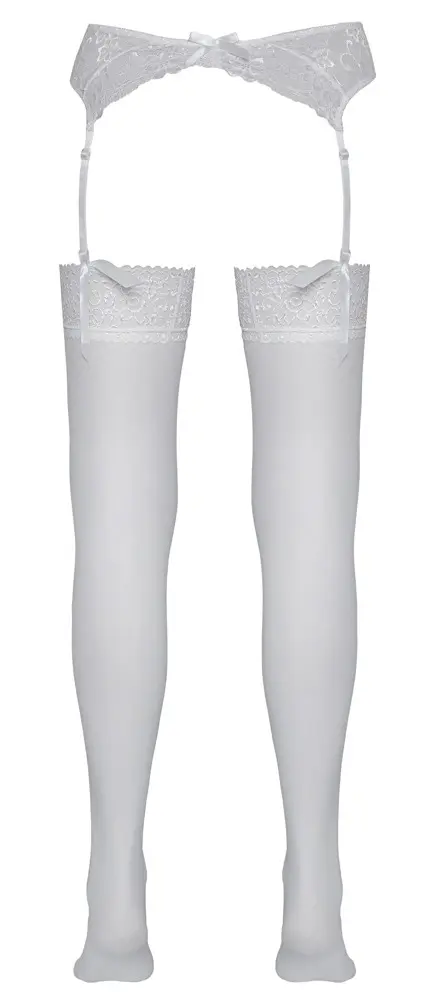 Чулки белые 2 — Cottelli Collection Photo 11