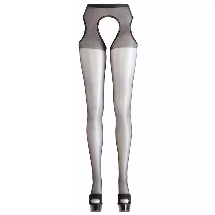 Cottelli Collection Suspender Tights S/M Black Photo 5