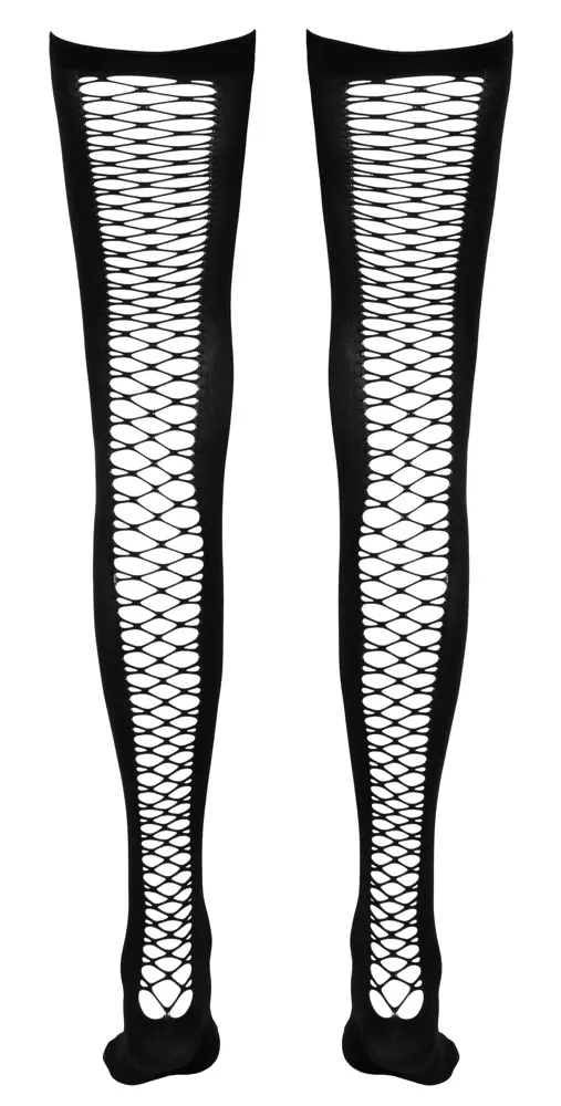 Thigh-high tīkla zeķes Cottelli Collection S/M Photo 10