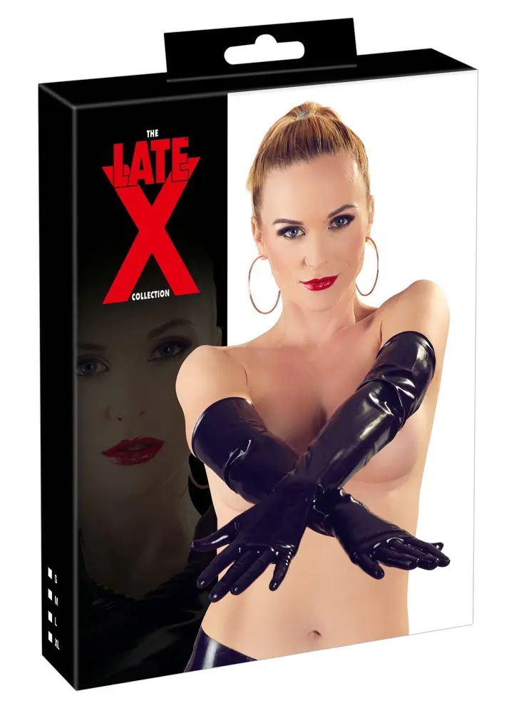 Latex gloves late x size M — elbow-length, 100% latex Photo 7