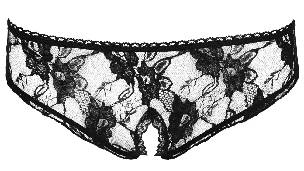 Трусики Cottelli Collection Crotchles чёрные XL Photo 13