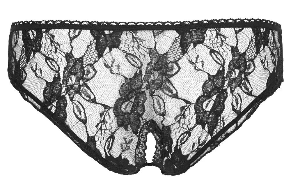 Трусики Cottelli Collection Crotchles чёрные XL Photo 14
