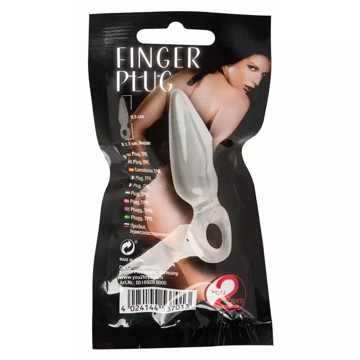 Anālais kociņš You2Toys Finger Plug — TPR 9,5 cm Photo 4