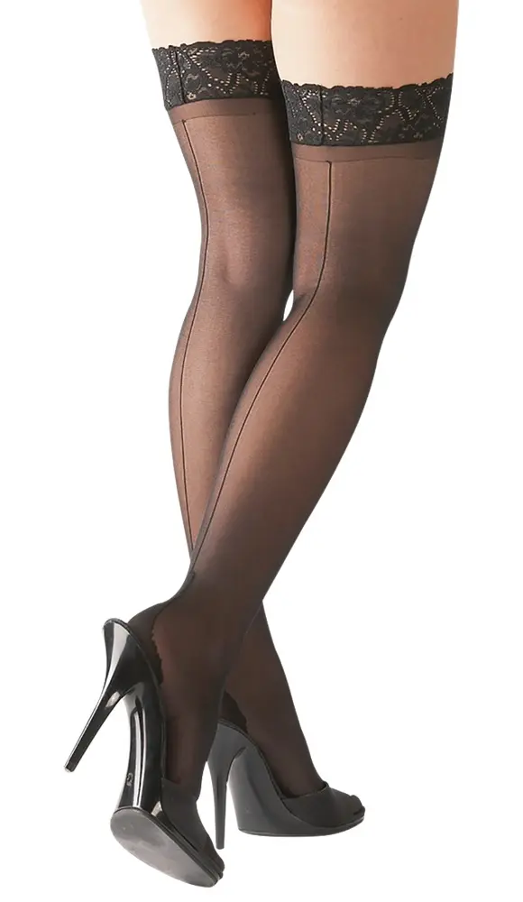 Чулки Cottelli Collection Hold-up Stockings 2 Photo 3
