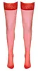 Чулки-держатели Cottelli Collection, красные, XS Photo 11