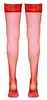 Чулки-держатели Cottelli Collection, красные, XS Photo 12