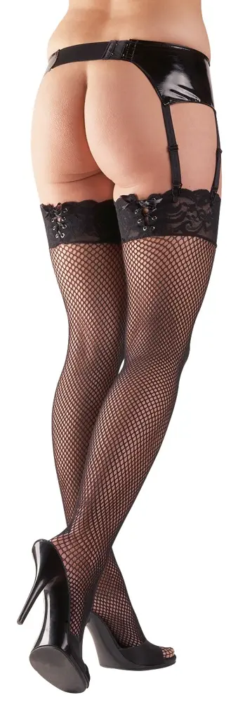 Tīkla zeķubrilles Cottelli Collection Lace M/L Photo 7