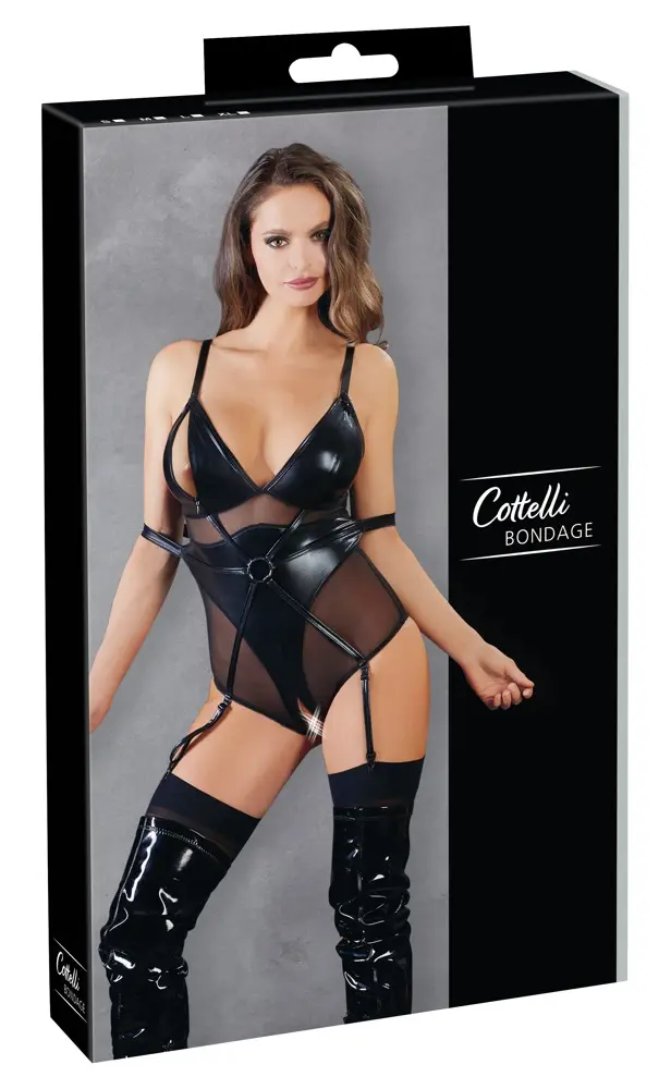 Боди с кольцом для бондажа XL Cottelli Collection — размер XL Photo 8