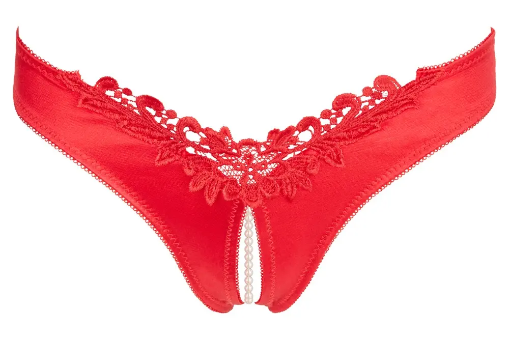 Cottelli Collection Pearls — atvērtas biksītes, M Photo 13