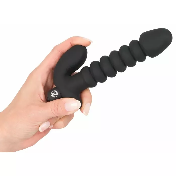 Prostate massager Black Velvets Vibrating — 17 cm Photo 4