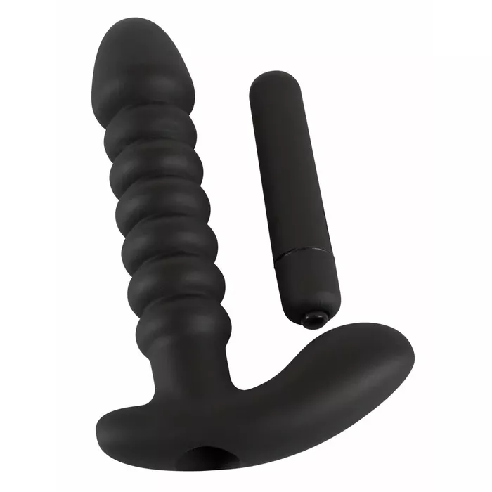 Prostate massager Black Velvets Vibrating — 17 cm Photo 6