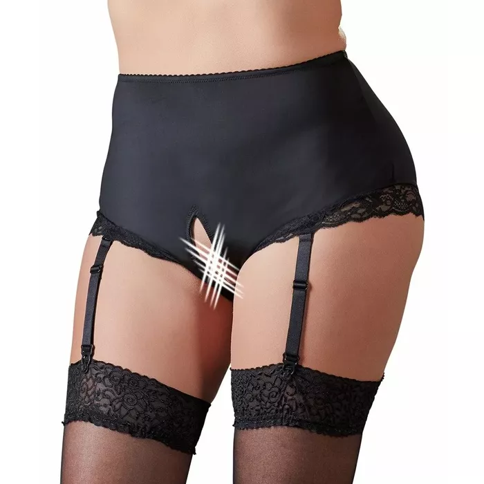 Открытые подвязочные трусики Cottelli Collection XL Photo 2