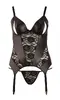 Korsete josta Cottelli Collection Cami Suspender atvērta XL Photo 12