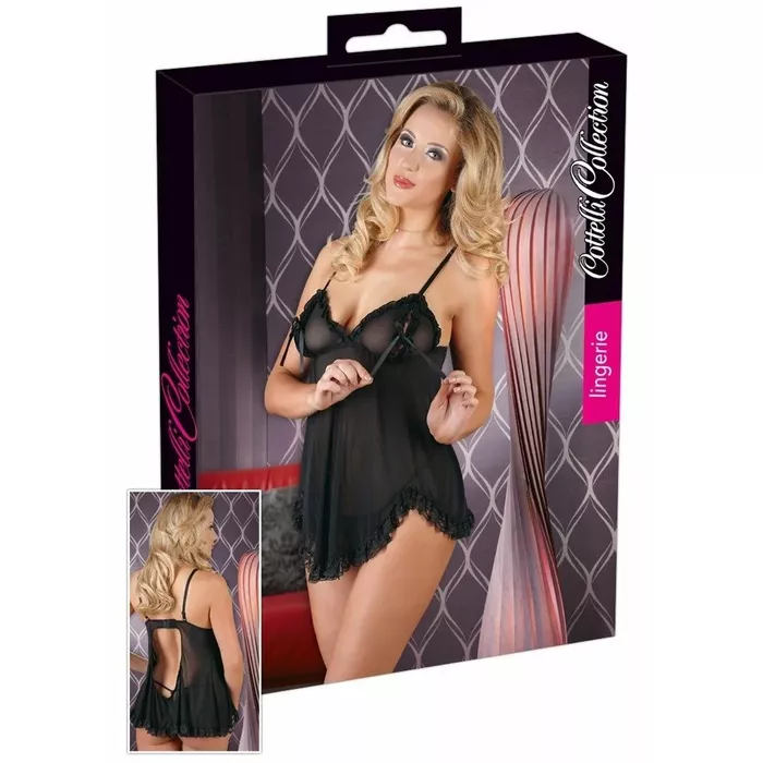 Naktskrekls Cottelli Collection Babydoll Ruffles 2XL Photo 2