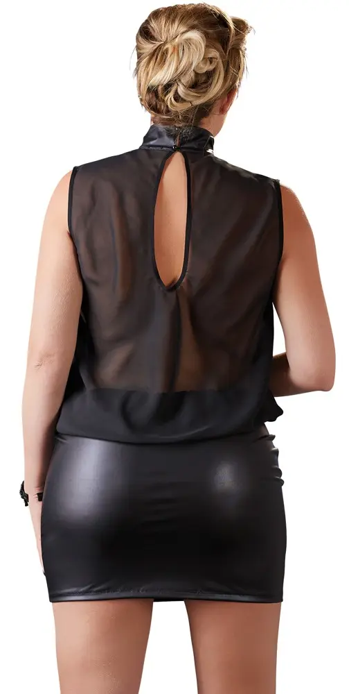 Kleita Cottelli Collection caurspīdīga melna XL Photo 11