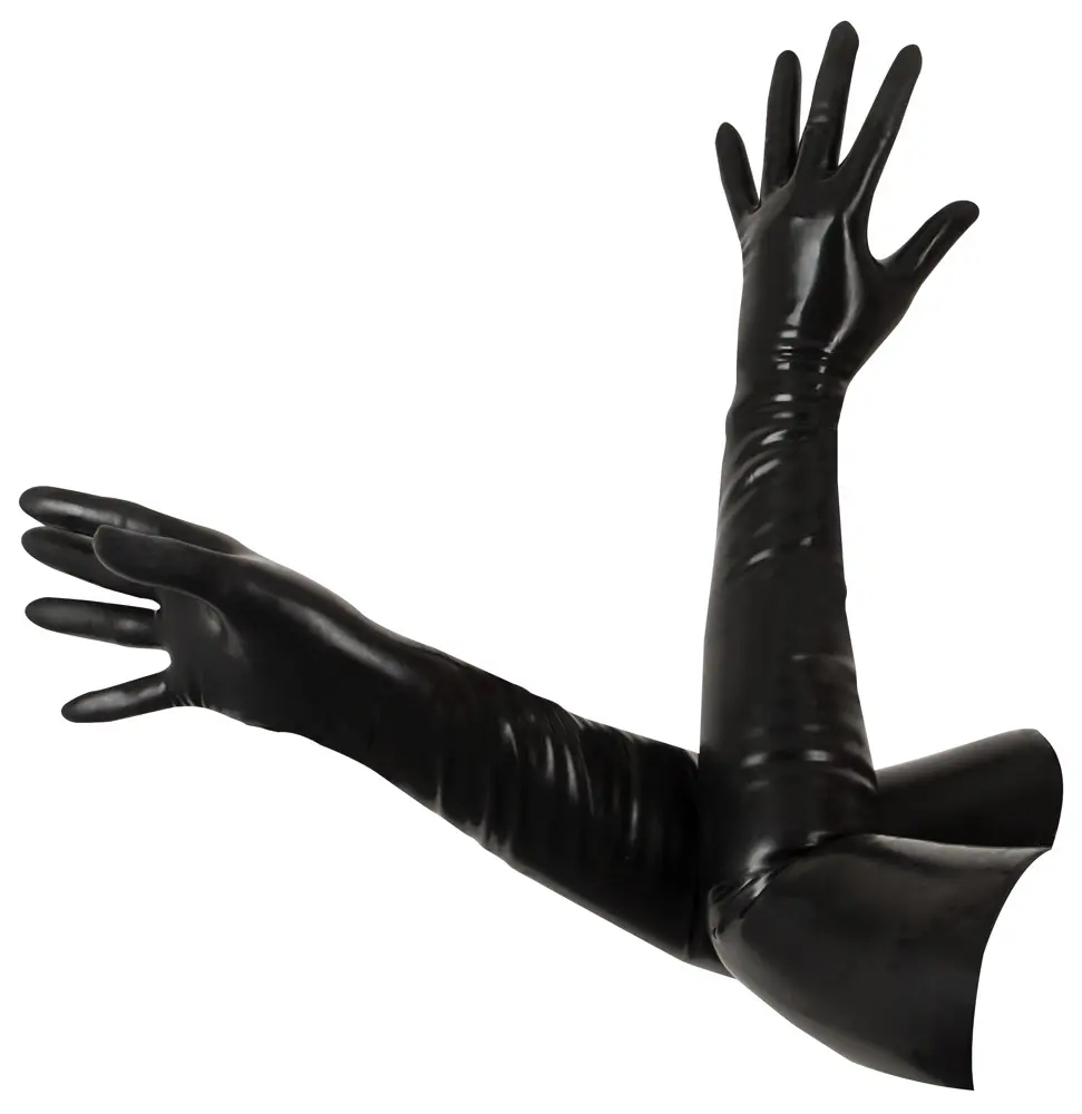 Late x latex gloves XL — 100% latex, black Photo 11
