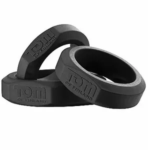TOM OF FINLAND 3  PIECE SILICONE COCK RING SET