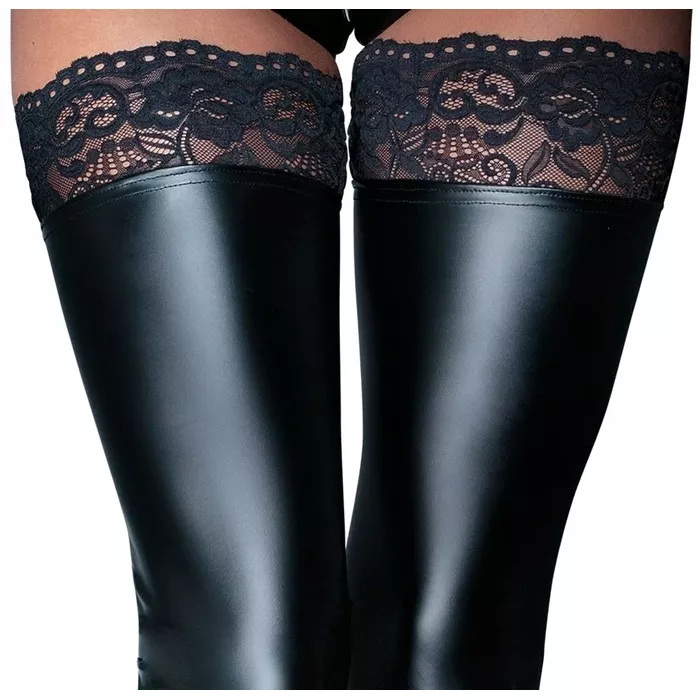 Noir Lace L stockings — black, size L Photo 4