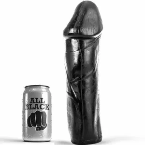 Анальная пробка All Black AB49 — PVC, длина 28 см, диаметр 8 см, чёрная