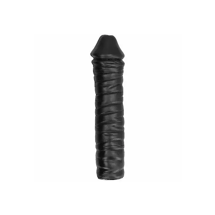Anal plug all black AB51 — 38 cm PVC Photo 2