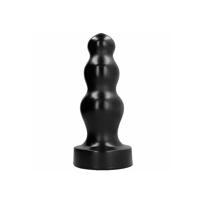 Anal plug all black AB56 — silicone-compatible PVC Photo 2