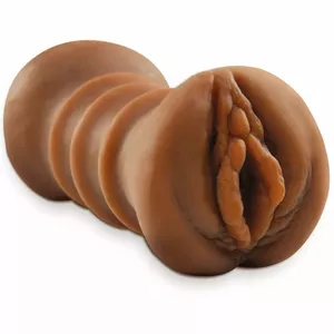 Masturbator PIPEDREAM FETISH FANTASY EXTREME double-entry (vagina & anus), brown, soft-feel, compact