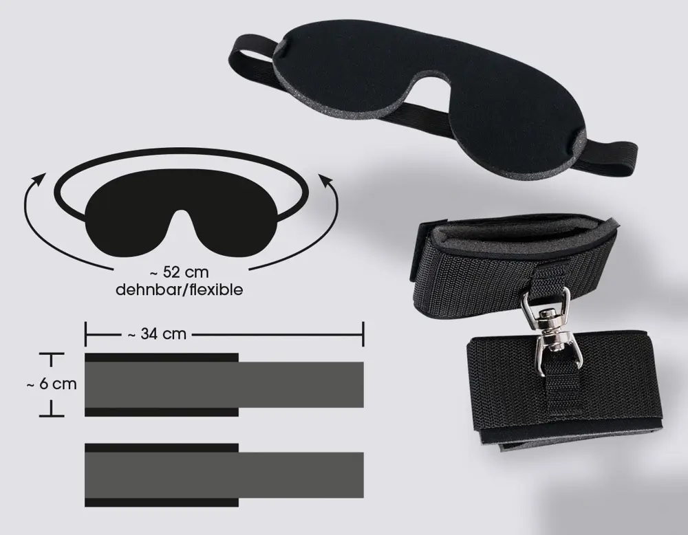 Bondage set bad kitty Blindfold/Handcuffs Photo 12