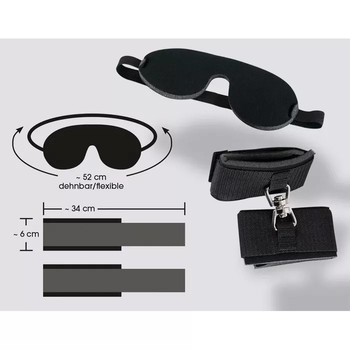 Bondage set bad kitty Blindfold/Handcuffs Photo 6