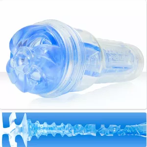 Fleshlight Turbo Thrust Zils, Caurspīdīgs