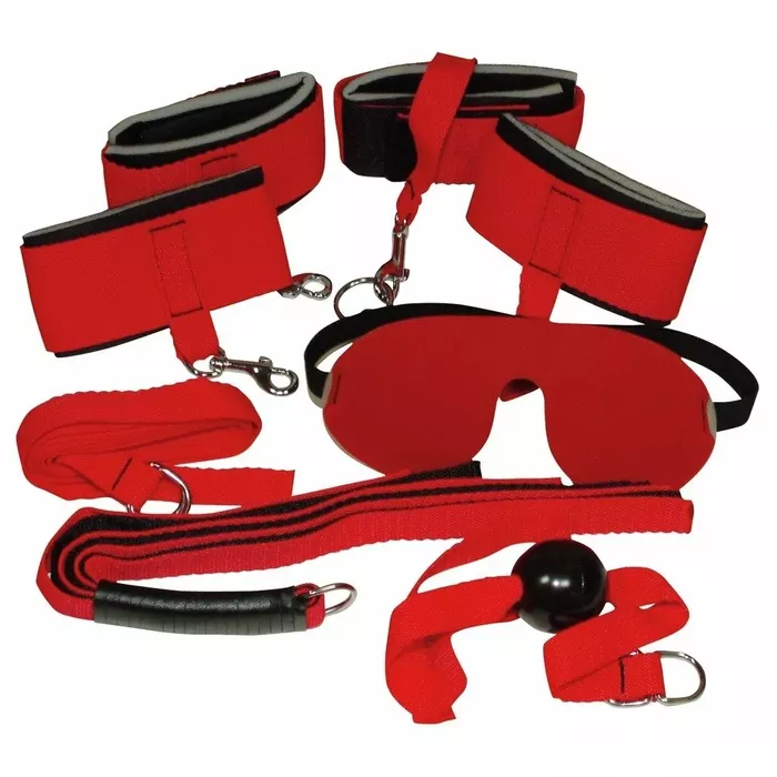 Bad Kitty Red Giant bondage set — 8-piece Photo 2