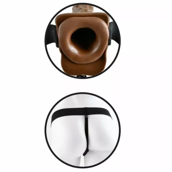 PIPEDREAM Series 7 tukšais strap-on ar sēklinieku maisu Photo 4
