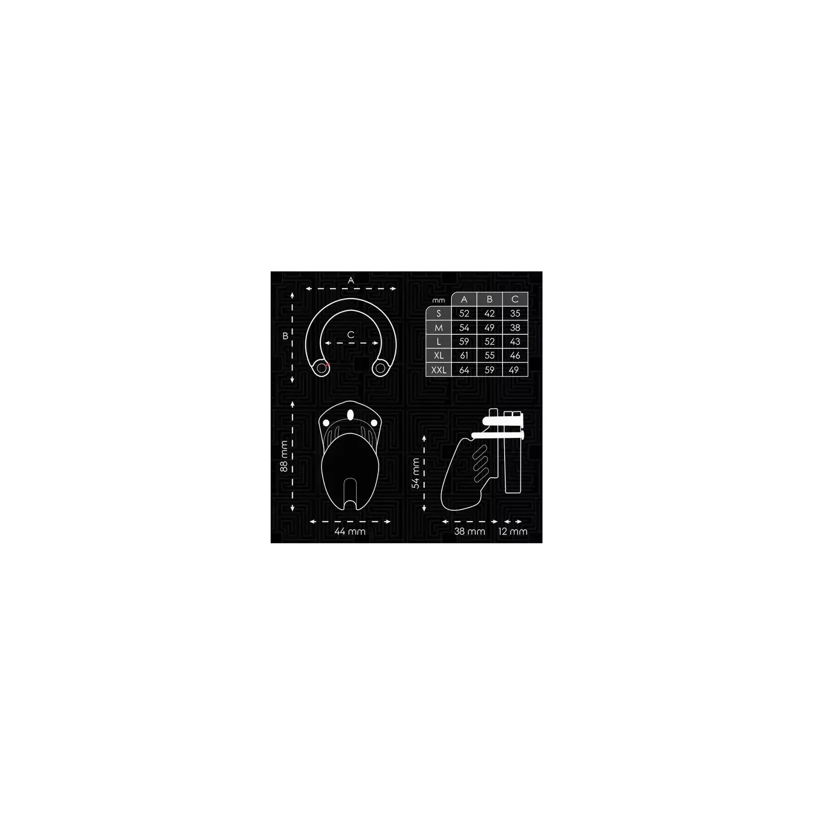 Клетка для чести ADDICTED TOYS LOCKED Obsidian Hold S Photo 1135224